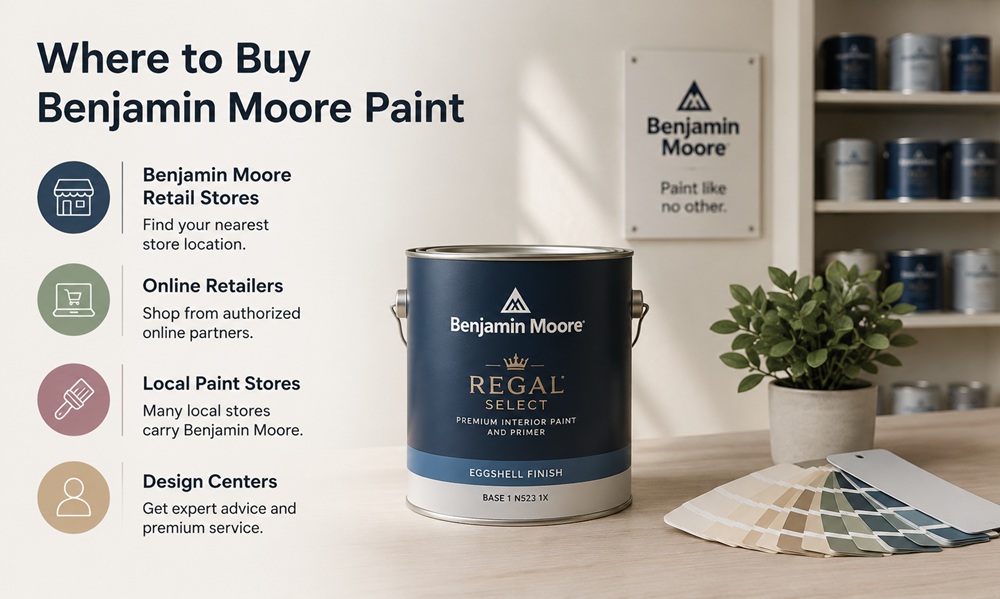 Where to Buy Benjamin Moore Paint (In-Store & Online)