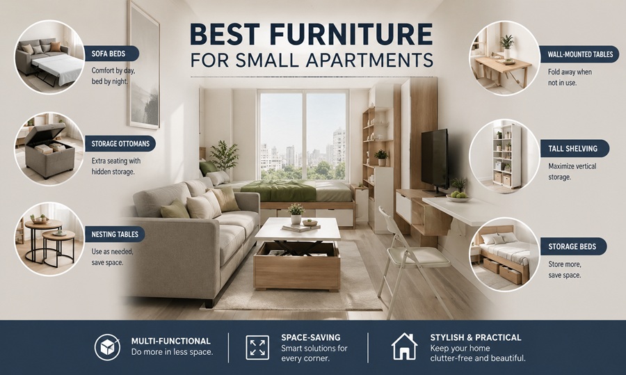 Best Furniture for Small Apartments (Space-Saving Picks)