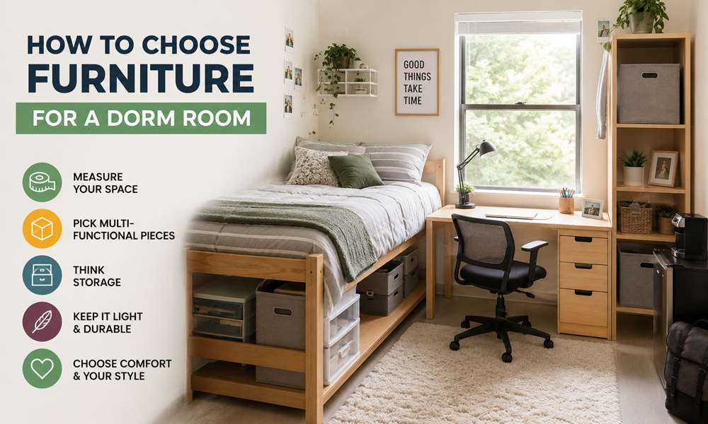 How to Choose Furniture for a Dorm Room That Actually Fits