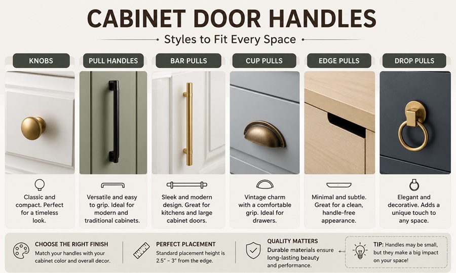 Cabinet Door Handles: A Style and Buying Guide for Kitchens and Baths